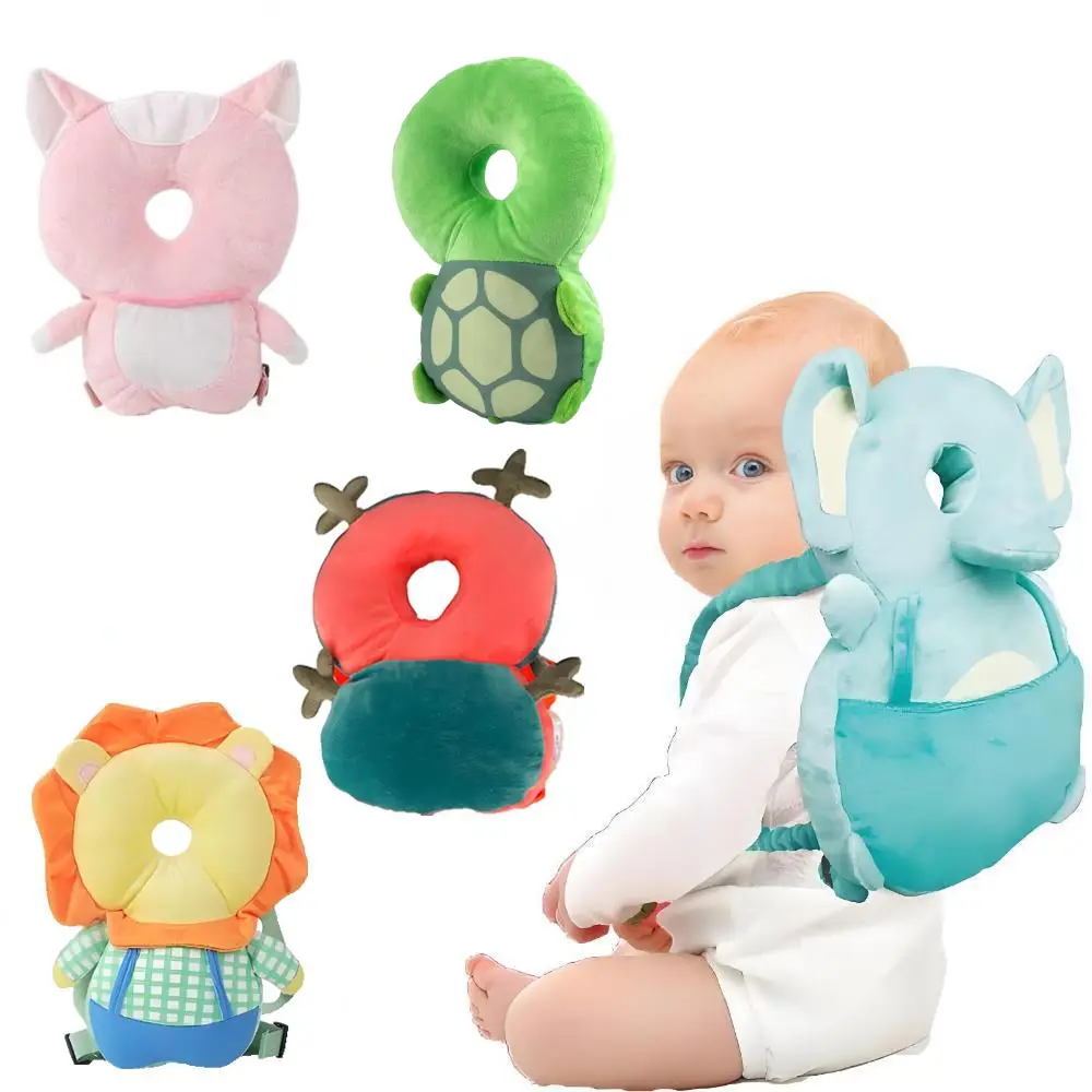 Cute Baby Anti-Fall Head Protection Backpack, Soft Comfortable Crawling and Walking Gear for 0-3 Years Old Unisex Baby Safety