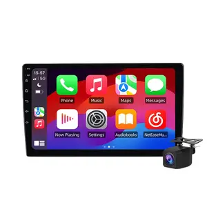 Junsun Car Radio Stereo for Jeep Wrangler JK Compass Grand Cherokee Dodge Ram Android 13 10 inch HD touchscreen multimedia video player Wireless Carplay Auto GPS navigation with CarPlay Android Auto Vehicle