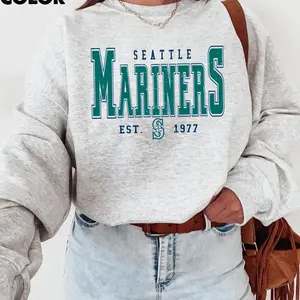 Seattle Baseball Game Day Graphic Sweatshirt, Retro Mariner Sailor Baseball Game Day Pullover Hoodie For Men & Women