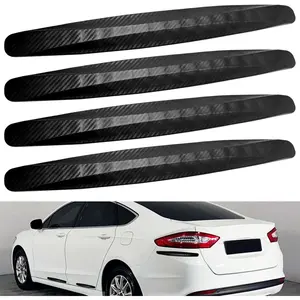 4-Packs Black Anti- Patch Bumper Guard Strip Anti-Scratch Bumper Protector Trim Universal for  SUV Pickup