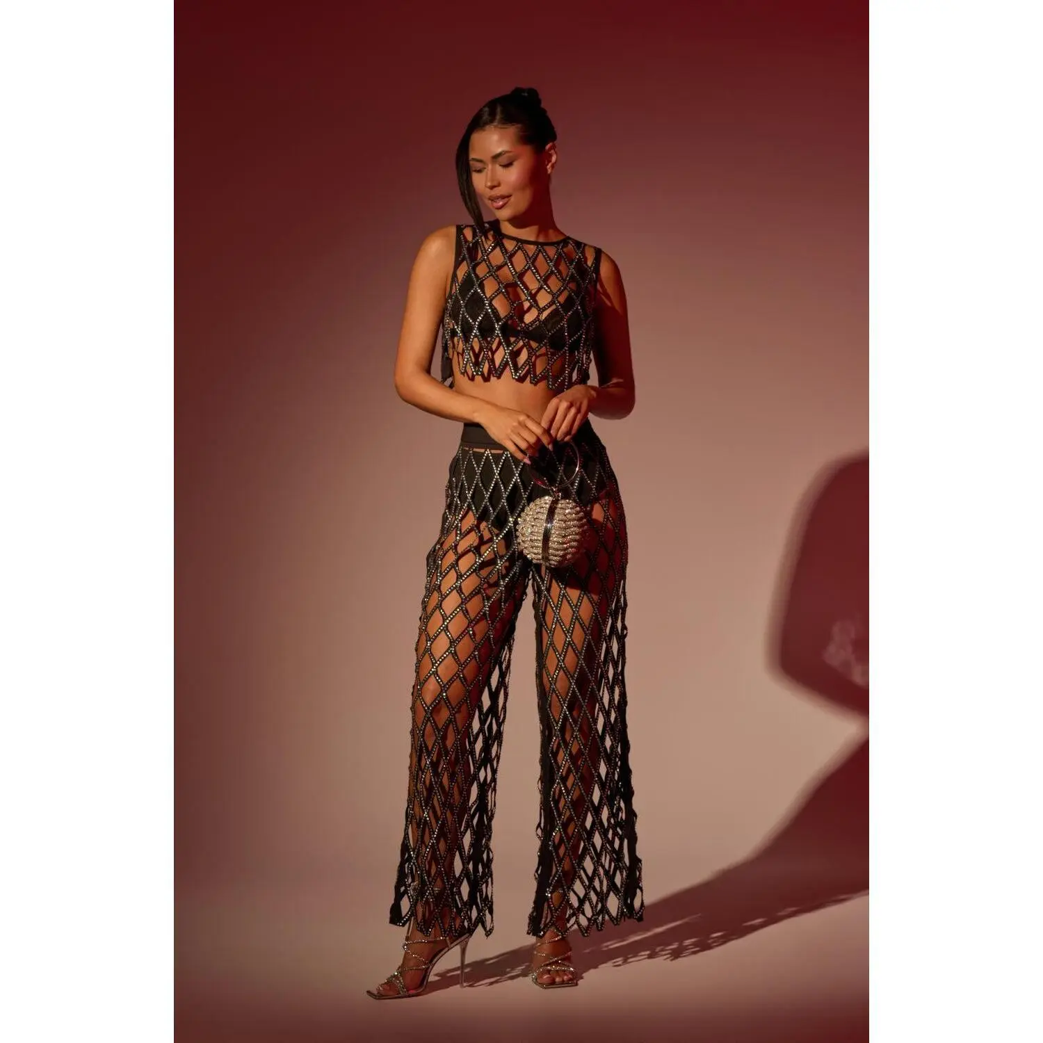 ROCK N ROLL RHINESTONE TROUSER