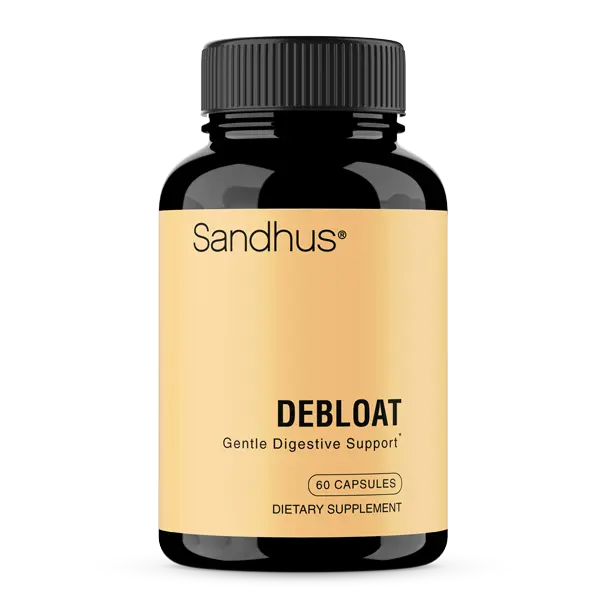 Sandhus Debloat | Fast-Acting Enzymes for Bloating Relief, Gas Reduction & Gut Comfort , 30-Day Supply |  Healthcare Vitamin Dietary Supplement Edible