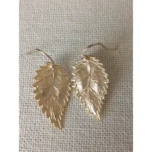 Leaf Earrings, Gold Earrings, Dangle Earrings, Gold Filled Leaf Earrings, Bridal, Weddings, Bridal Gifts, Christmas Gifts, Stocking Stuffers