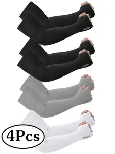 1/4 UV sun protection arm sleeves, Sports arm sleeve, men's work cooling compression tattoo cover sleeves, for cycling and fishing, Halloween accessories, arm guards, autumn clothing, black arm guards, men's gifts, Outdoor arm sleeve