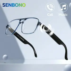 Smart Glasses, Multifunctional Transparent Lens Glasses, Touch Control Wireless Glasses for Women, Smart Glasses for Men & Women, Wearable Smart Glasses, Smart Eyewear