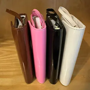 A6 Binder Wallets in Brown Pink Black and White Colors for Organizing Documents and Papers