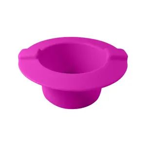 WAXNESS Non Stick Round Easy Clean Silicone Bowl Pink for 16oz / 1lb Wax Warmers