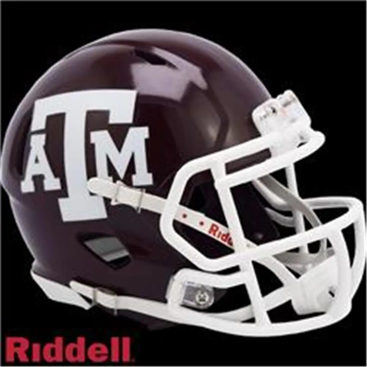 Riddell Texas A&M Aggies 5"-Tall Half-Scale Speed Style Replica Helmet, Sports Collectible with Decals, 4-Point Chinstrap, Maroon Team Colors, Autograph-Ready for Collectors
