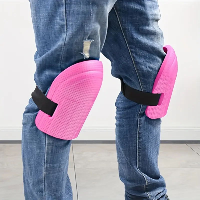 1 Pair Soft Foam Knee Pads For Knee Protection Safety Self Protection For Gardening Cleaning Protective Sport Kneepad Pink Protector Pink Pink Pink