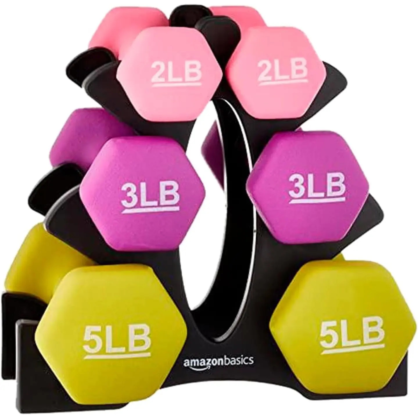 Amazon Basics Neoprene Dumbbell Hand Weights Amazon Basics