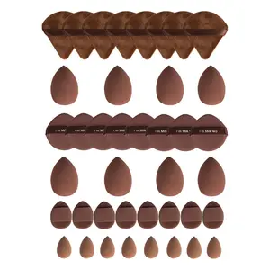 Makeup Sponge & Powder Puff Set, 5/20/40pcs Soft Makeup Sponge & Powder Puff Set, Professional Makeup Tools for Women