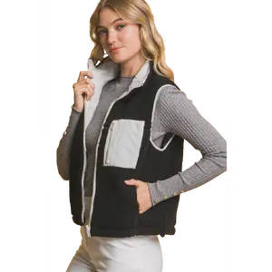 Reversible Fleece Vest Womenswear Tops
