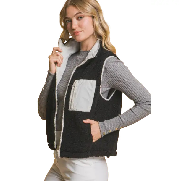 Reversible Fleece Vest Womenswear Tops