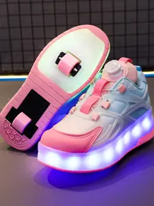 USB Charging LED Colorful Glowing Shoes, Night Light Mesh Sneakers for Kids, Spring Summer Running Casual Sports Shoes, Trendy Trainers, Trainer Footwear