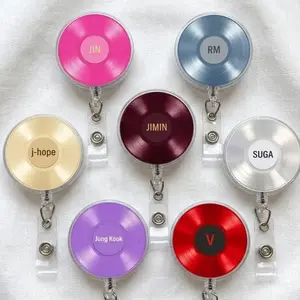 Arirang Tour Cities Badge Reel, Kpop ID Holder For Fan Girls, Cute Acrylic ID Tag Clip, Gift For Her, Badge Holder For Friends, 2026 Concert Gift