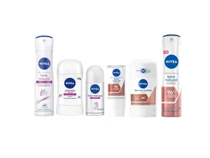 Nivea Tono Natural Deorant Bundle - 6 Pieces 2 Spray, 2 Roll On and 2 stick deorants Body Care Deodorant de so Pack Gentle