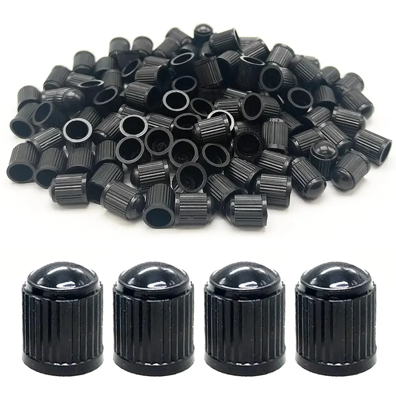 100 Pcs Universal Size Plastic Tyre Valve Caps, Tyre Protection Dust Caps with Airtight Seal for Cycling Bikes, Cars, Trucks (Sports & Outdoor Leisure Equipment), Car Parts, Accessories For Car