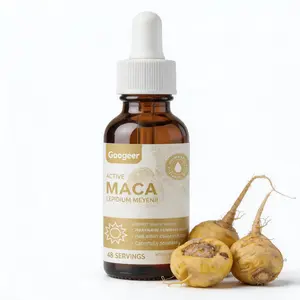 Googeer Nutra Organic Maca Root Liquid Extract Drops - Edible Herbal Supplement Drops, Adaptogen for Mood Support, Stress Relief, Fitness & Healthcare Dietary Needs