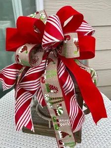 Christmas Bow| Tree topper | Mailbox Bow | Christmas Lantern Bows | Trees Bow