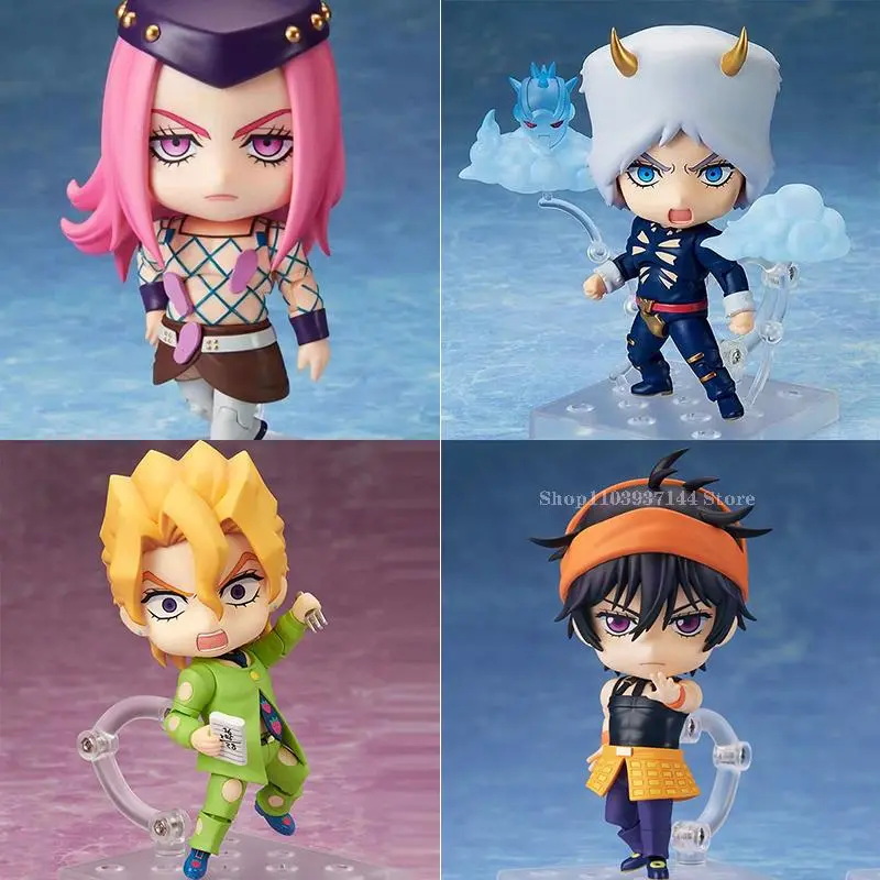 10cm Fugo Figure Jojo Bizarre Adventures Weather Report Figurine Narancia Ghirga Narciso Anasui Action Figure Movable PVC Toys