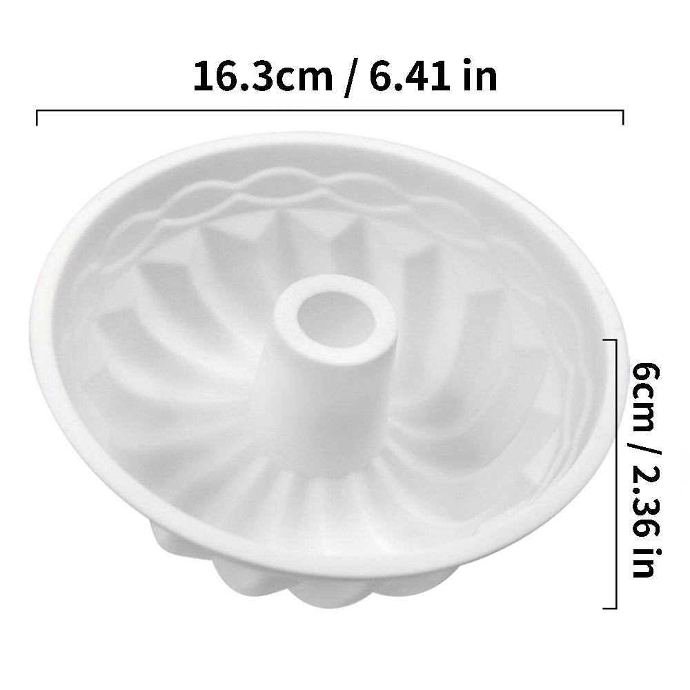 Single Large Savarin Cake Mold Baking Tool Silicone Baking Tray Manual Bread Kitchen Accessories LD388