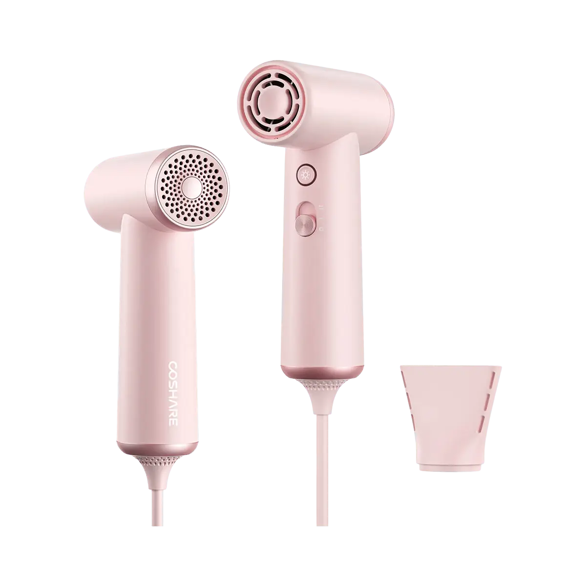 COSHARE Mini High-Speed Hair Dryer 110,000 RPM - Travel-Friendly Compact Design in Dreamy Pink HP10 U
