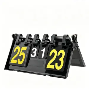 Basketball Scoreboard, Portable Scoring Device, Indoor Outdoor Sports Scoreboard, Flip Score Counter Up to 31 Points, Easy to Use