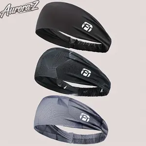 3pcs Solid Color Sports Headbands | Moisture-Wicking Breathable Workout Headbands for Men & Women | Ideal for Fitness, Running, Yoga & Outdoor Activities