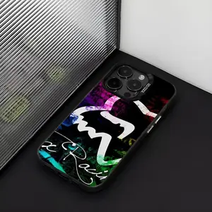 Cartoon Motorcycle Racing Foxes Phone Case Shockproof Hard For iPhone 16 17 15 14 13 12 11 Pro Max Plus XS X Matte Colored Silver Cover