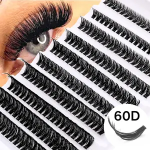 10 Rows Of Dense Eyelash Clusters, Large-Capacity Eyelash Box 60DD, Curled Cluster Eyelashes For Extension, Fluffy Lash Clusters, Dramatic Eyelashes, 8-16mm Dense Clusters Suitable For Beginners, Eyelash Extensions, False Eyelashes