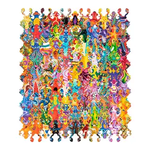 Wooden DIY Creative Frog Puzzle Set, 100 Pieces Self-Assembly, Stress Relief Toy, Enhances Creativity and Hand Skills