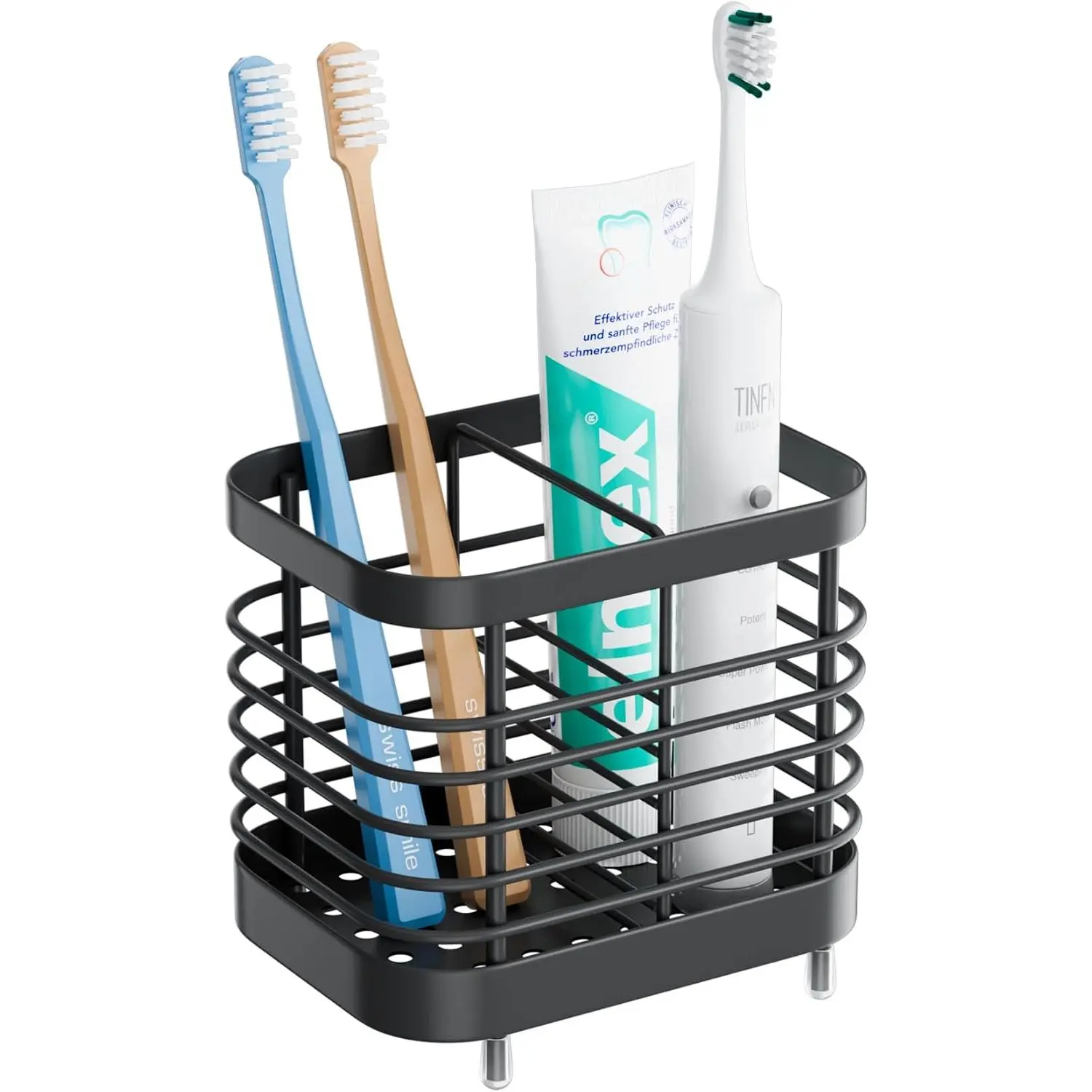 Black  Holders Wall Mounted for Shower, Bathroom Electric  Brush Holder Storage Organizer for Shower,    Stand for Bathroom, House Essentials for  Home