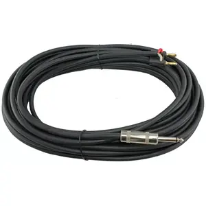 MR DJ CQB12 12' Pro PA DJ Karaoke Banana Plug to 1/4" Male Mono Audio Amp Patch Cords Speaker Wire PA Cable