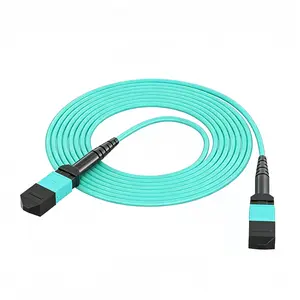 Aromor MPO-MPO/LC fiber optic patch cord MM 8F 12F OM3/OM4