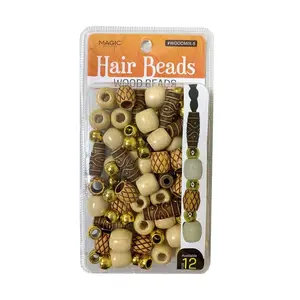Hair Wood Beads Magic Collection
