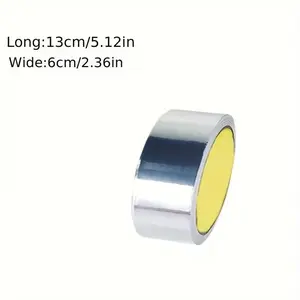 Aluminum Foil Tape 1 Roll High Temp Heat Shield & Waterproof Sealing Tape | Strong Adhesive for HVAC, Ducting, Kitchen, Plumbing & Emergency Repairs