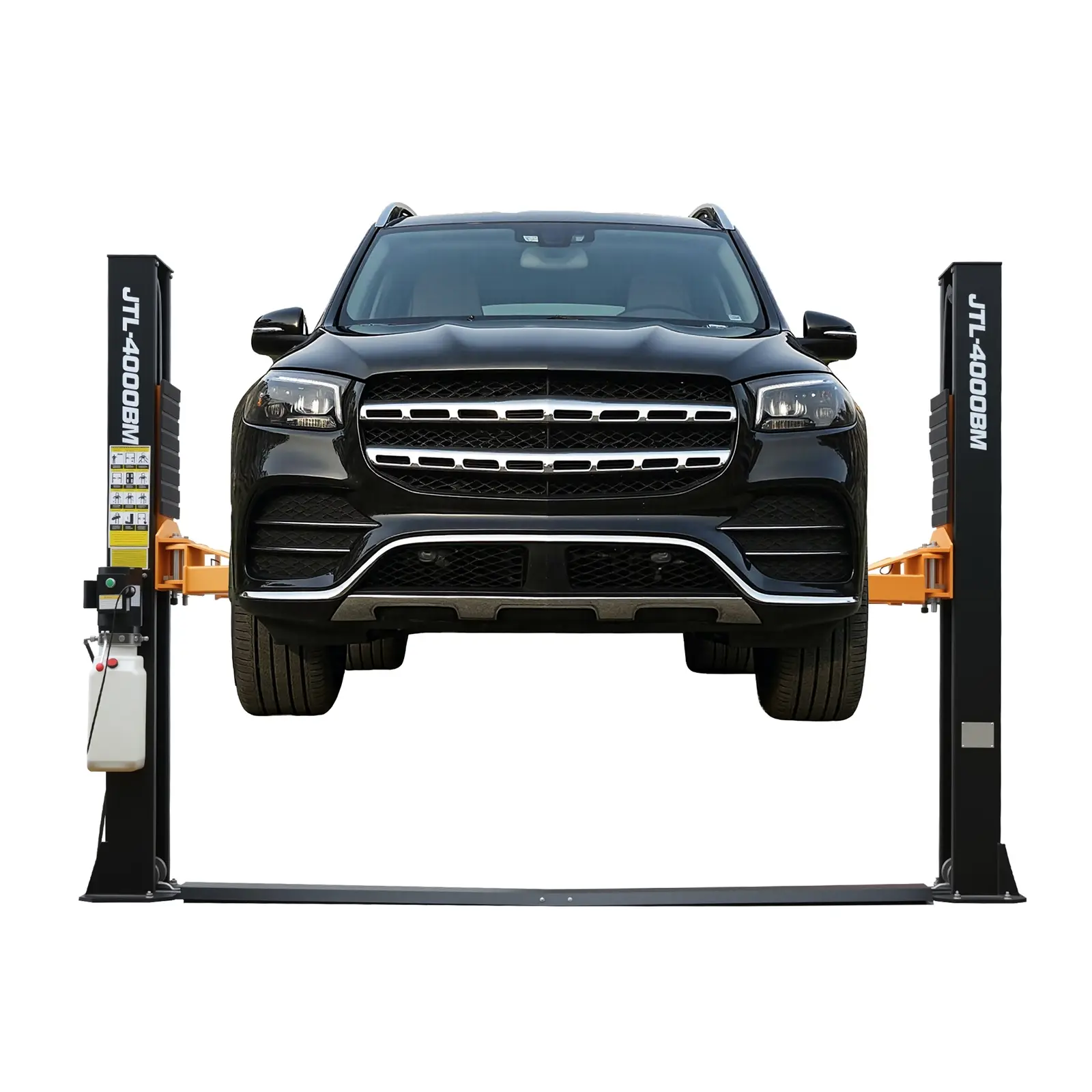 Amerlife Hydraulic Car Lift for Home Garage, 3+2 Adjustable Dual Arms, Dual-Point Safety Release, Rubber Door Protectors, 220V 60Hz Motor for Sedans & Light Trucks, Hydraulic Lift