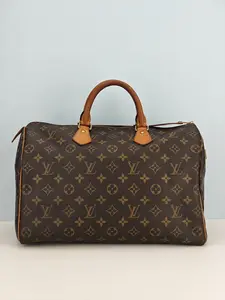 Pre-owned Monogram coated canvas Clutches & Wristlets Louis Vuitton Speedy 35 coated canvas Handbag【AA1016】