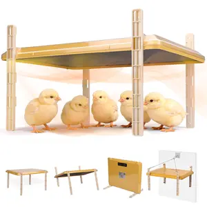 Chicken Coop Heater, 16" x 12" Warmer Brooder Heater for Chicks, Baby Chick Brooder Heating Plate with Adjustable Height and Angle, Chicken Brooder Plate