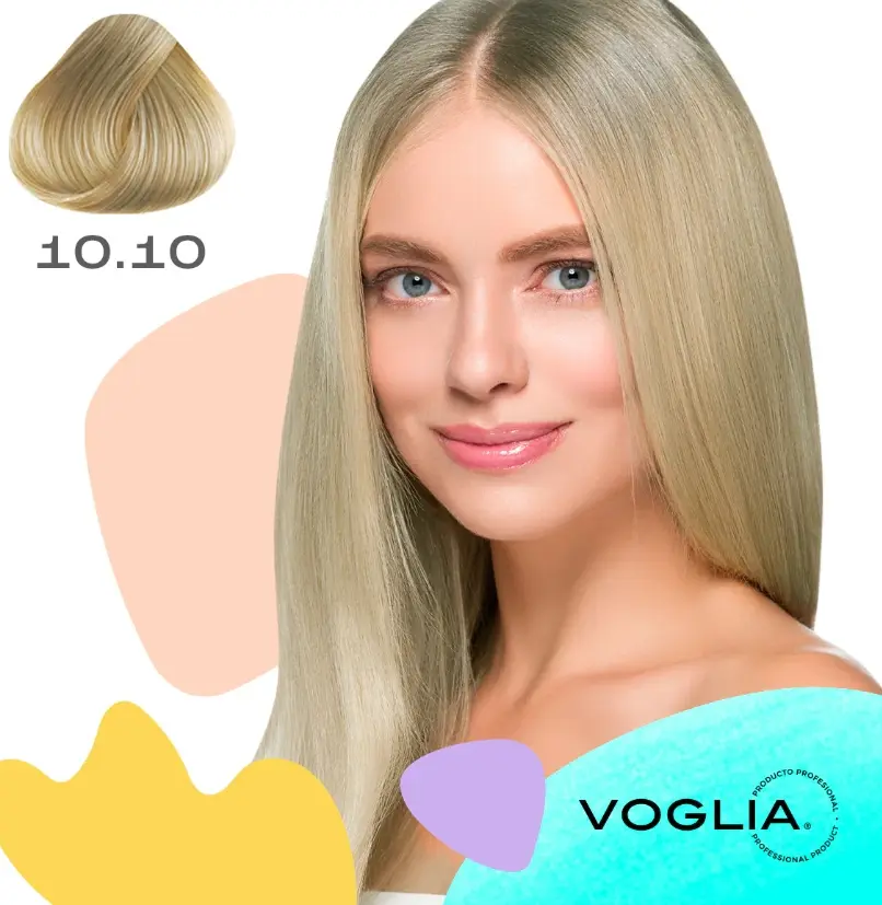 Voglia Hair Color 10.10 Very Light Natural Ash Blonde Hair Dye