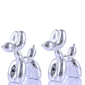 Gold Balloon Dog Decoration, Gold Room Decor, Animal Preparatory Shelf Decor, Cute Statue Home Decor, Bedroom Modern Sculpture Table Decor