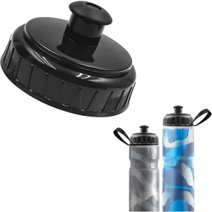 Replacement Lid for Polar Bottle 20oz 24oz, Plastic Spout Nozzle Top Cap Replacement  Compatible with Polar Plastic Bottles Accessories(Black)