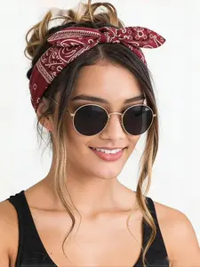 3-Color Paisley Bow Headbands Set, American Retro Style, Sweet Cool Fashion, Wide Fabric Design, Daily Wear Accessories
