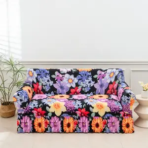 1pc Printed Skirted Sofa Cover Anti-Slip, Four-Season Reusable Furniture Protector, New Sofa Cushion Replacement