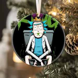 Christmas Ornaments You Re Not Even In The Hole Rick And Morty King Rick Sanchez Tree New Year Holiday Gift For Friends Acrylic
