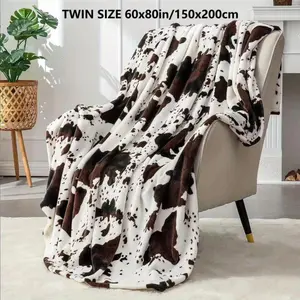 Soft Funny Throw Blanket Cow Print Flannel Blanket,Warm,All Season Breathable Comfortable Blanket,Comfy Bedding For Valentine'S Day Decor,Napping Blankets For Home Office Sofa,Bed,Travel,Camping,Car,Gift For Her