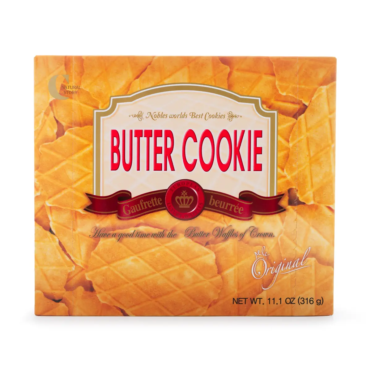 Crown Butter Waffle Cookie 316 g cookie butter