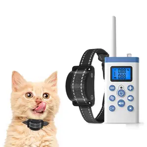 Multifunctional Cat Kitty Kitten Anti-Barking Device, Pet Training Remote Control Trainer Training Aid, Rechargeable Model, Essential Pet Supplies