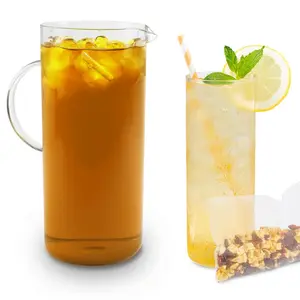 Peach Serenity Herbal Iced Tea, Pre-measured Pouches for Hot or Cold Brew