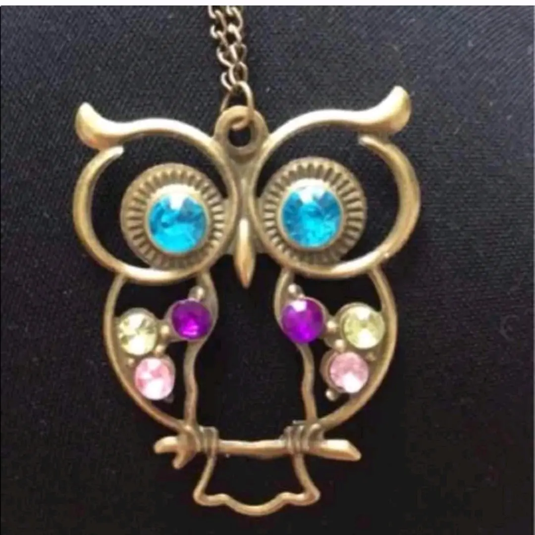 2016 Retro Vintage Cute Owl Pendant Necklace Female
